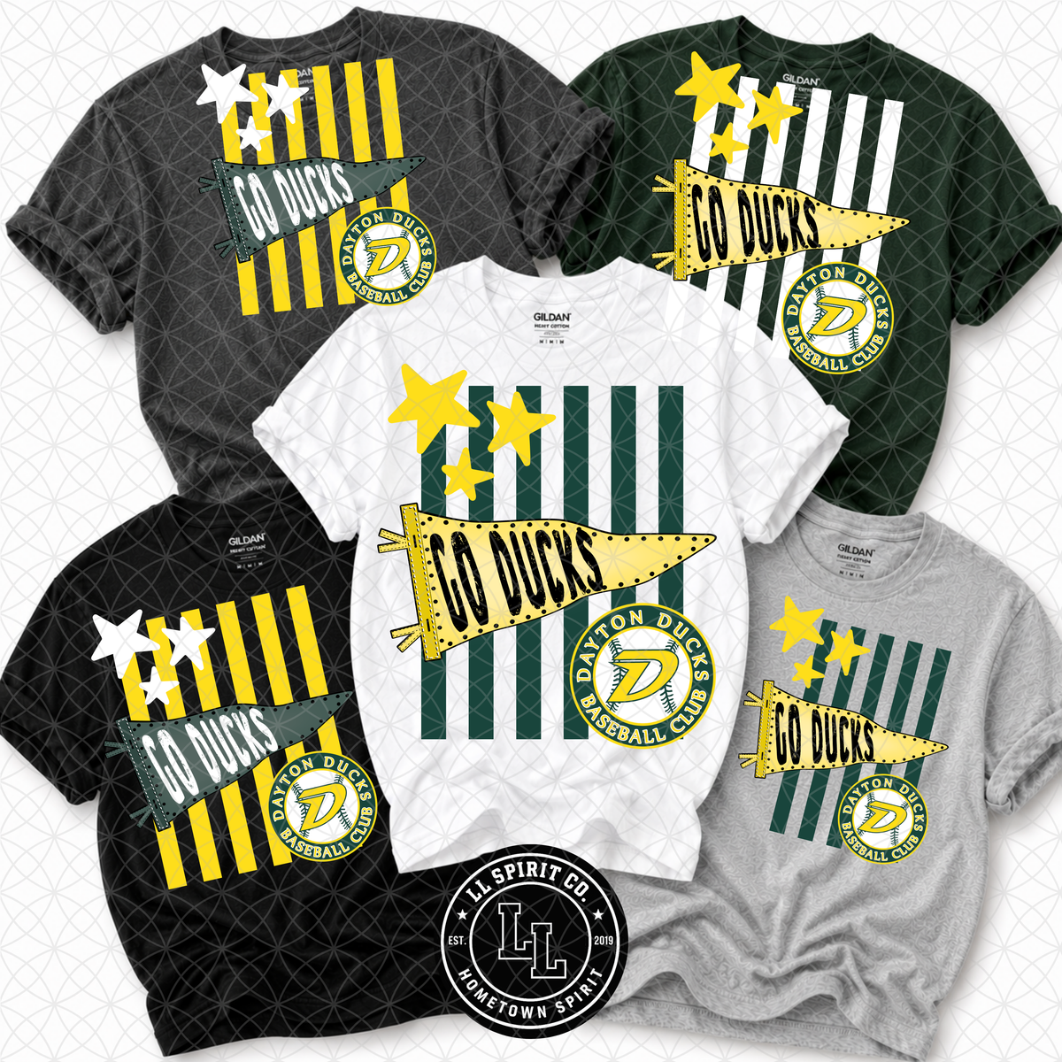 Go Ducks Pennant + Stripes