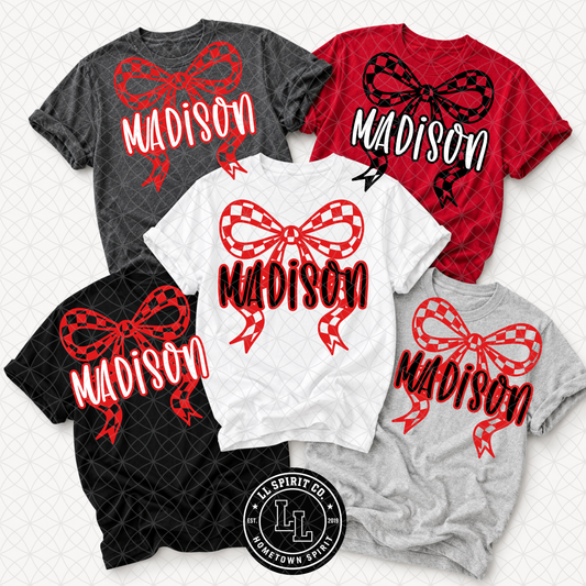Madison Checkered Bow