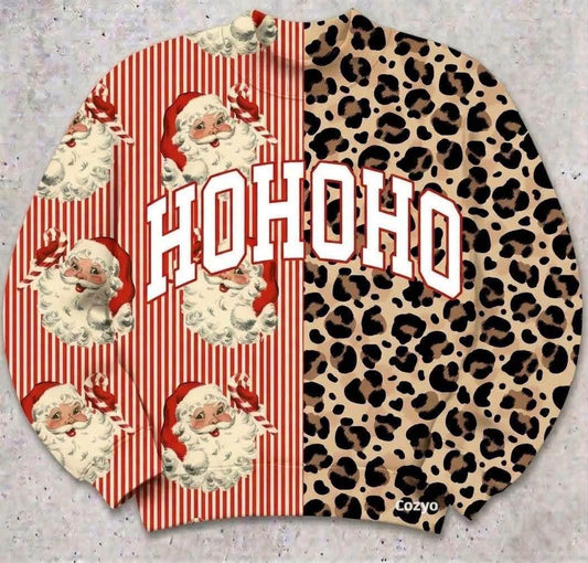 Ho Ho Ho Split Crewneck