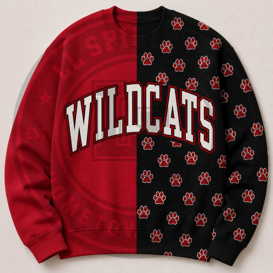 Wildcats Paw Prints Split Crew