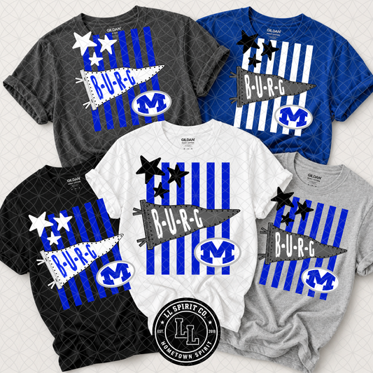 B-U-R-G Pennants + Stripes