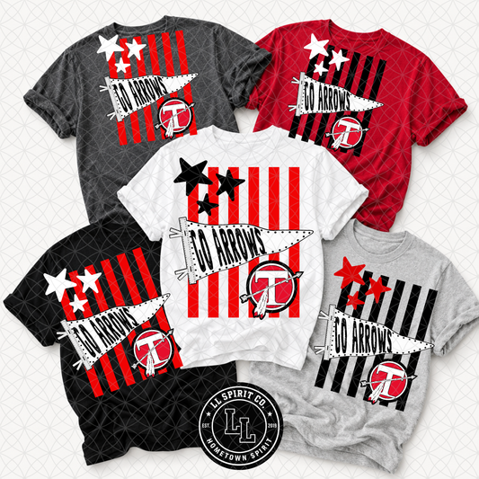 Go Arrows Pennant + Stripe