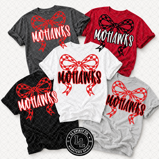Mohawks Checkered Bow