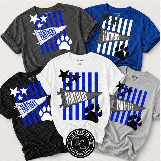 Panthers Pennants + Stripes