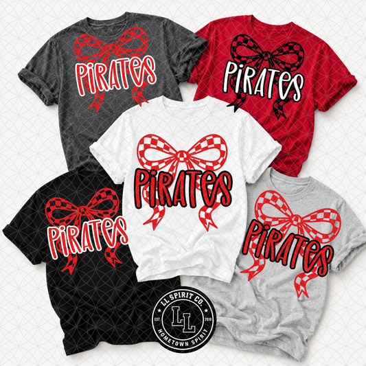 Checkered Bow Pirates Tee