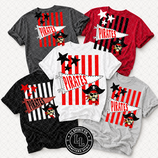 Pirates Pennants + Stripes