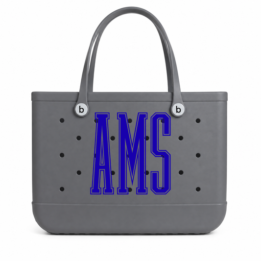 AMS Monogram Tote