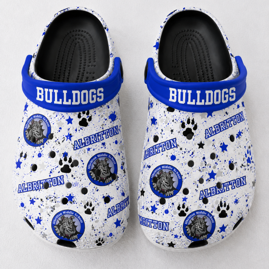 Albritton Bulldogs Custom Spirit Clogs