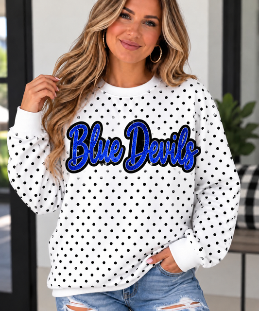 Brookville Polka Dot Crewneck