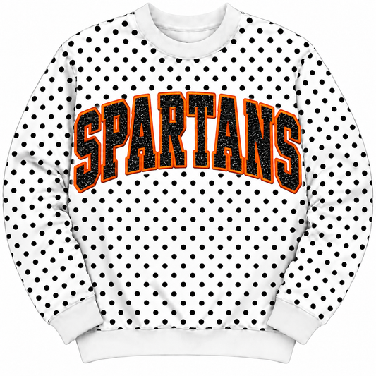 Waynesville Polka Dot Crewneck