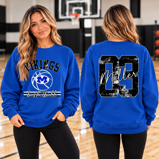 Vikings Basketball Personalized Shirt
