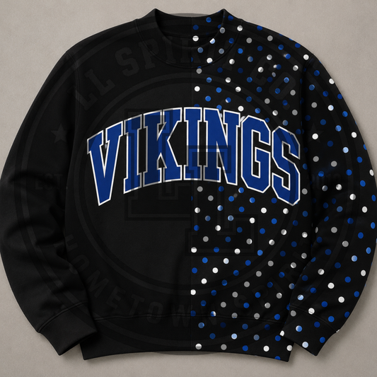 Vikings Polka Dot Crewneck